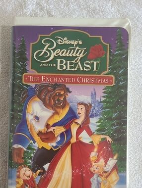 Disney Beauty and the Beast Holiday Cover — Red, Gold, Green, Purple